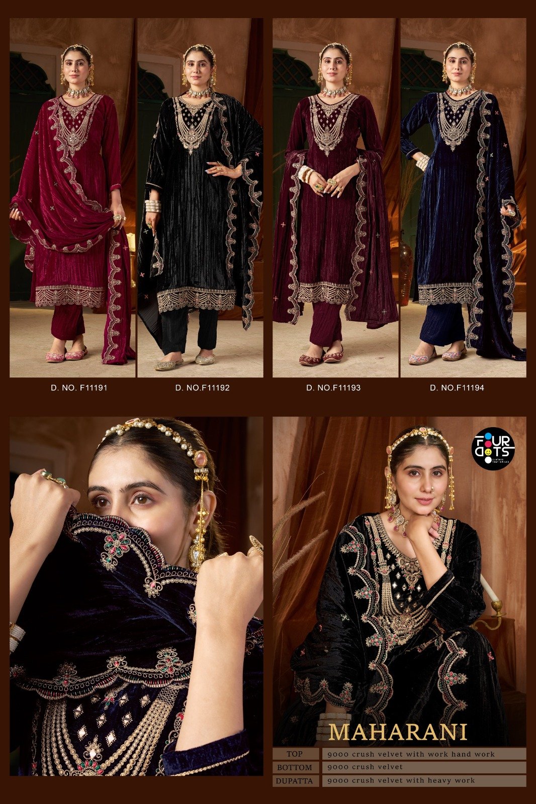 MAHARANI VELVET FOURDOTS