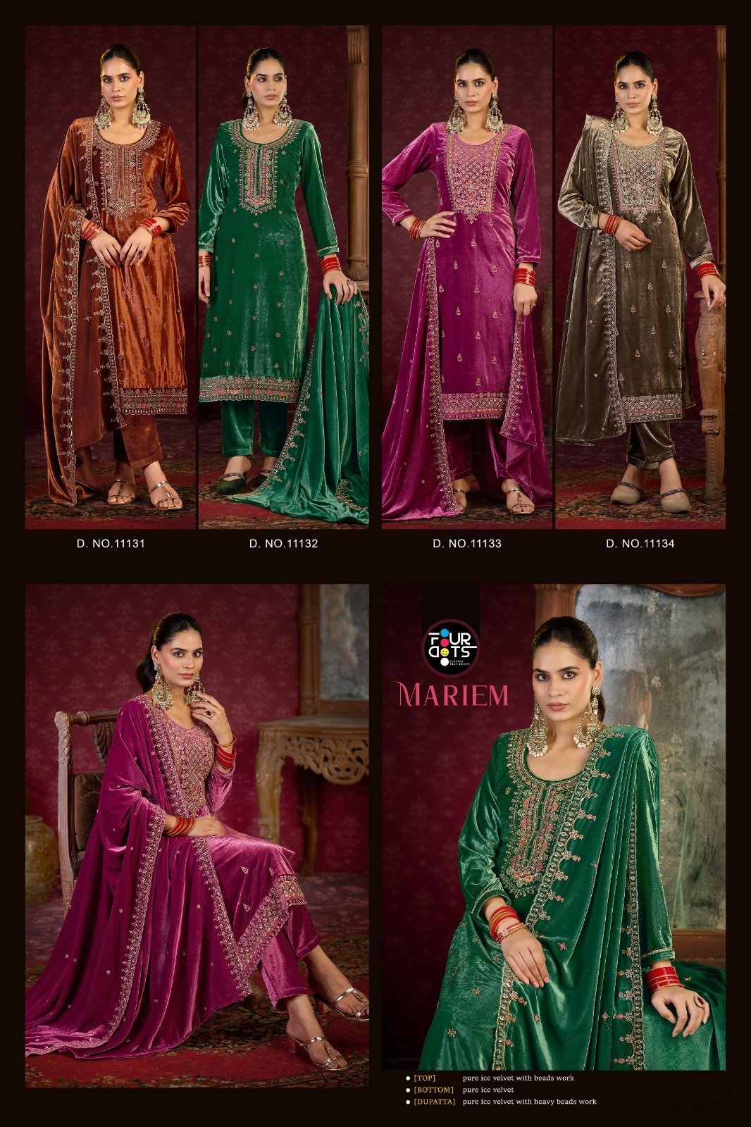 MARIEM VELVET FOURDOTS