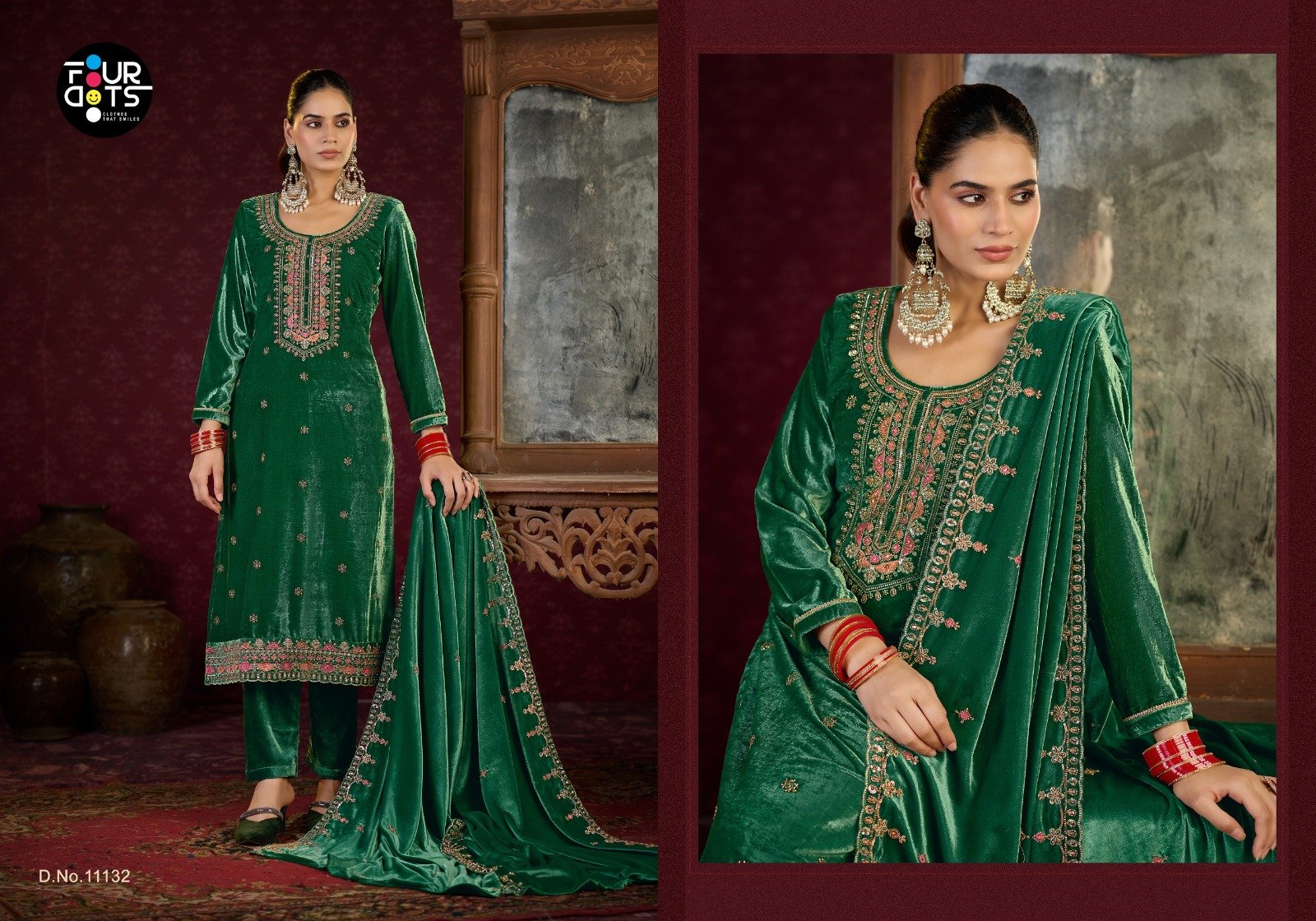 MARIEM VELVET FOURDOTS (winter Collection) - Image 5