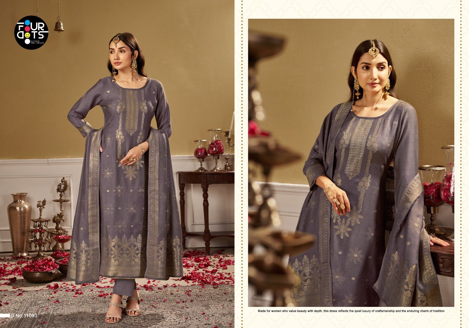 NOURA VELVET FOURDOTS