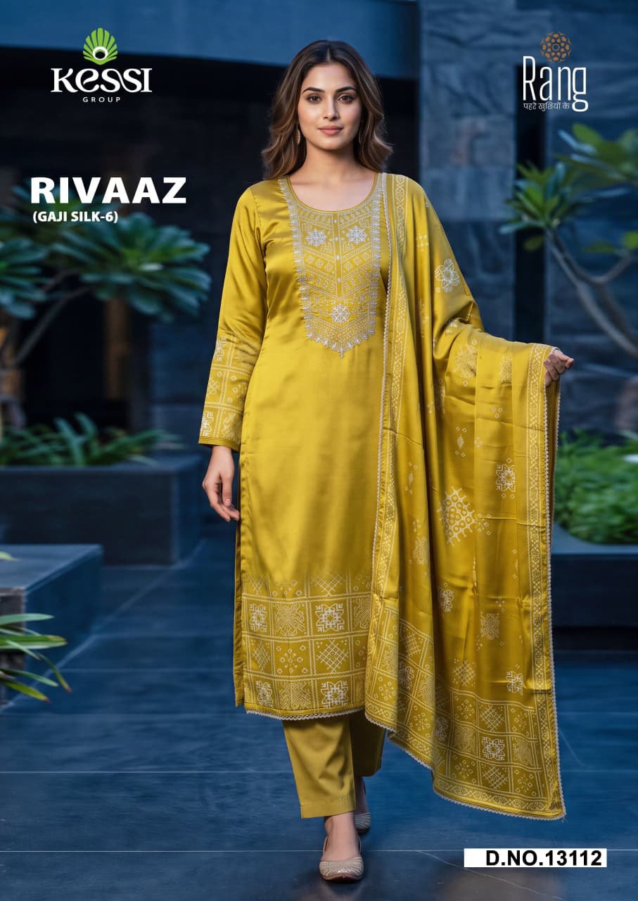 RIVAAZ GAJI SILK 6 RANG KESSI - Image 4