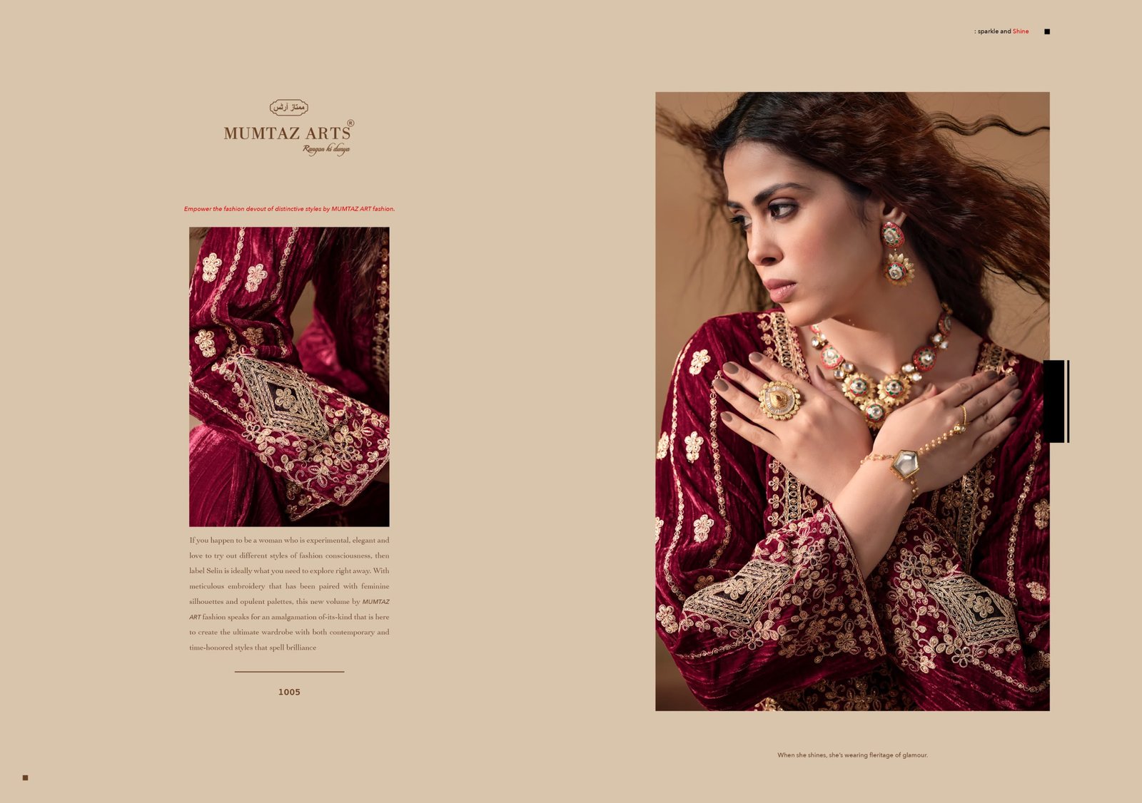 SAANJH VELVET MUMTAZ ARTS (winter Collection) - Image 11