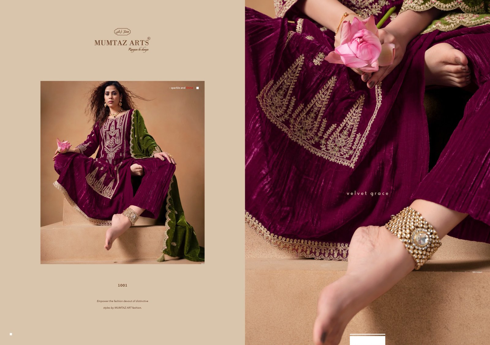 SAANJH VELVET MUMTAZ ARTS (winter Collection) - Image 15