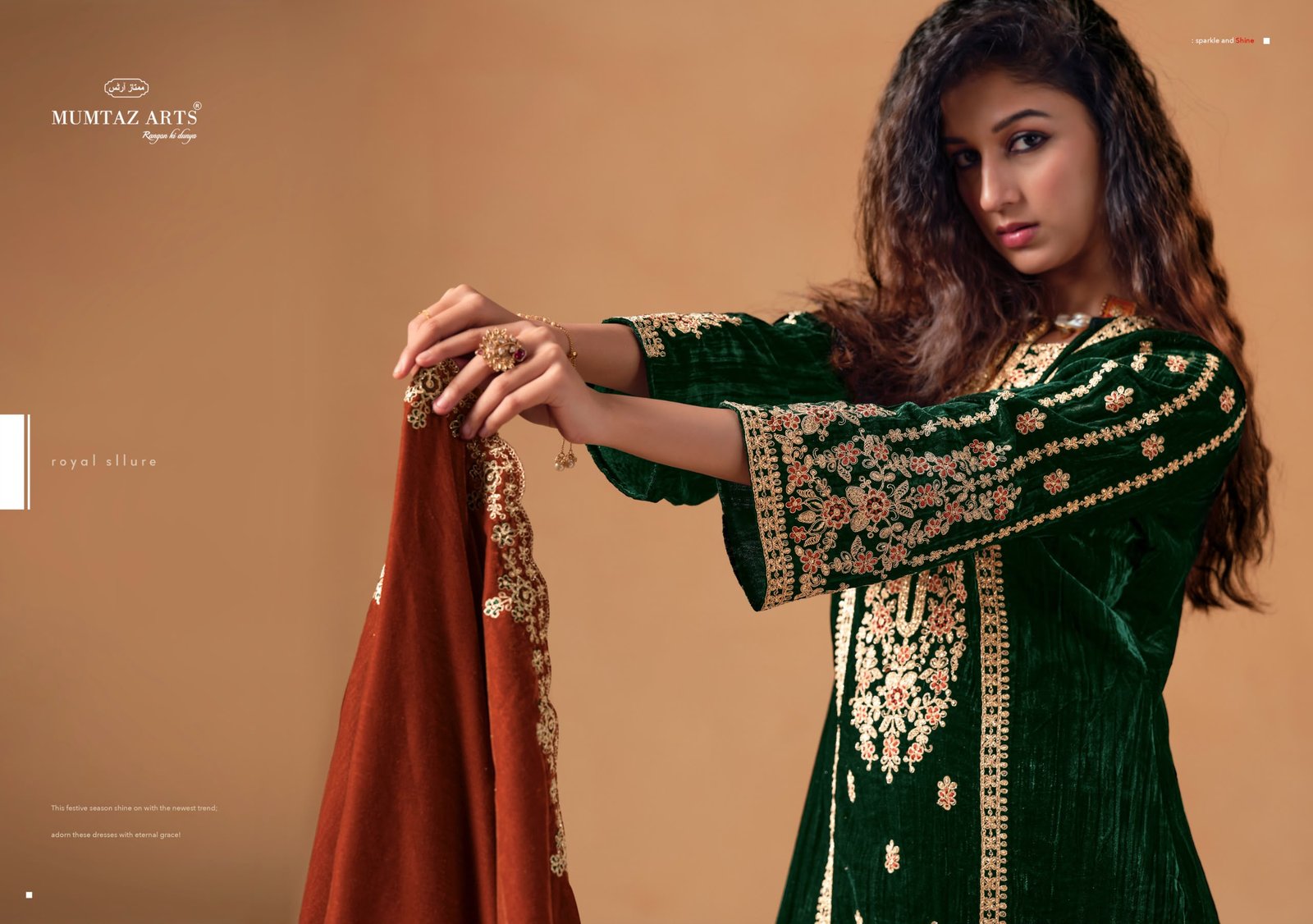 SAANJH VELVET MUMTAZ ARTS (winter Collection) - Image 16