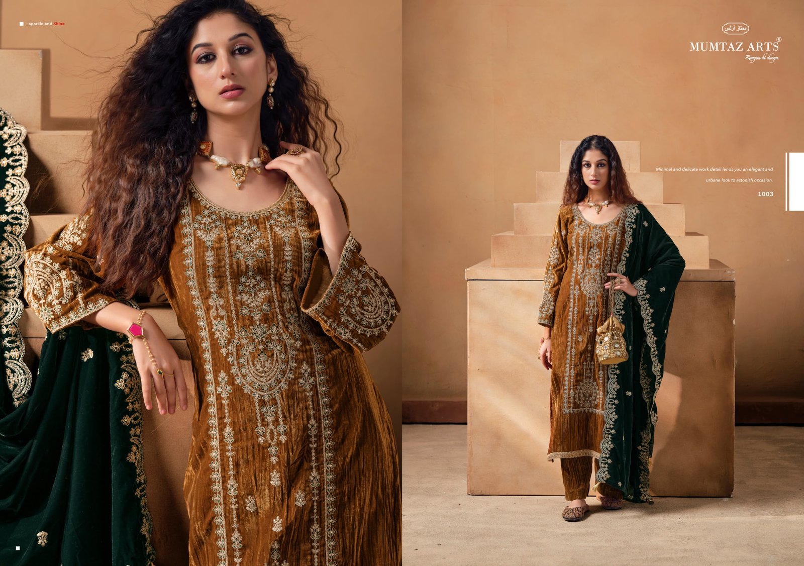 SAANJH VELVET MUMTAZ ARTS (winter Collection) - Image 18