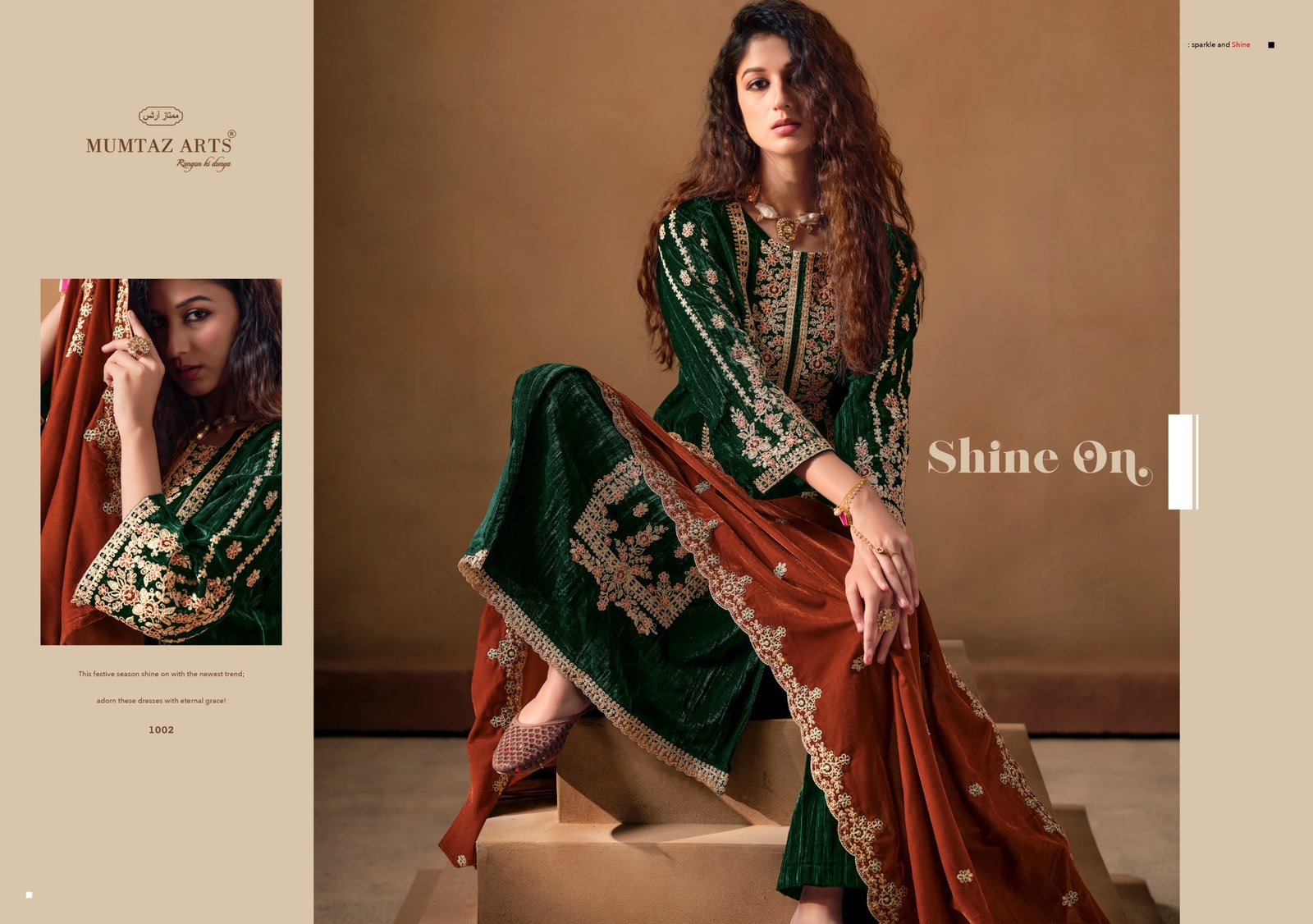 SAANJH VELVET MUMTAZ ARTS (winter Collection) - Image 24