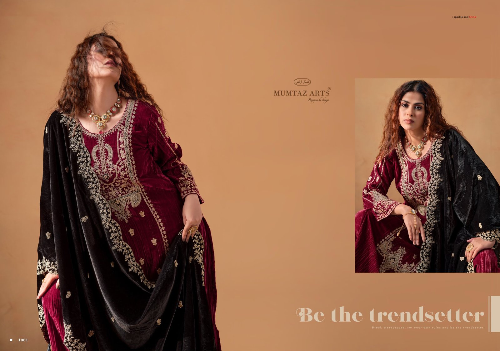 SAANJH VELVET MUMTAZ ARTS (winter Collection) - Image 25