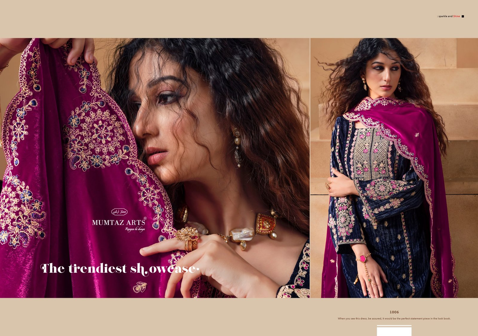 SAANJH VELVET MUMTAZ ARTS (winter Collection) - Image 26