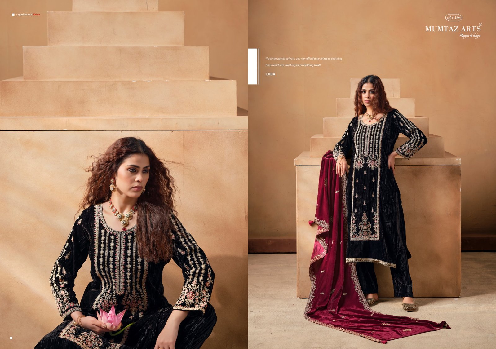 SAANJH VELVET MUMTAZ ARTS (winter Collection) - Image 27