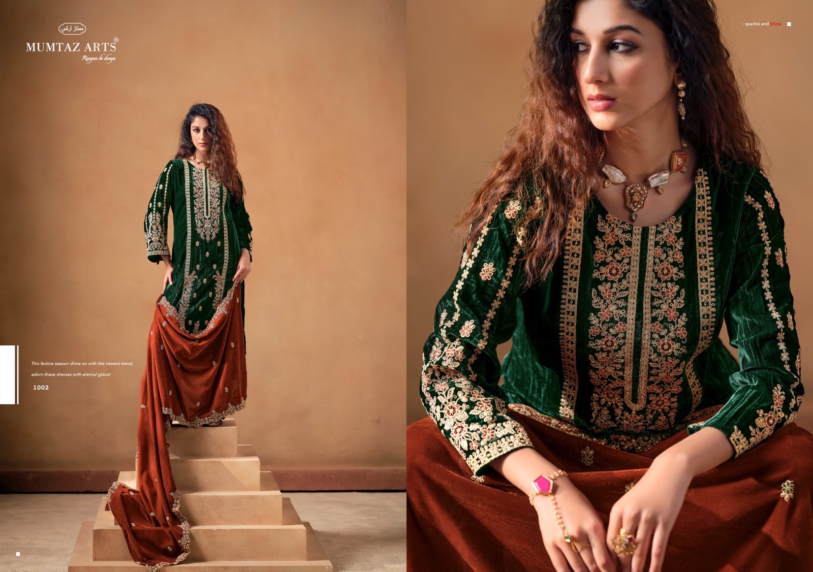 SAANJH VELVET MUMTAZ ARTS (winter Collection) - Image 3