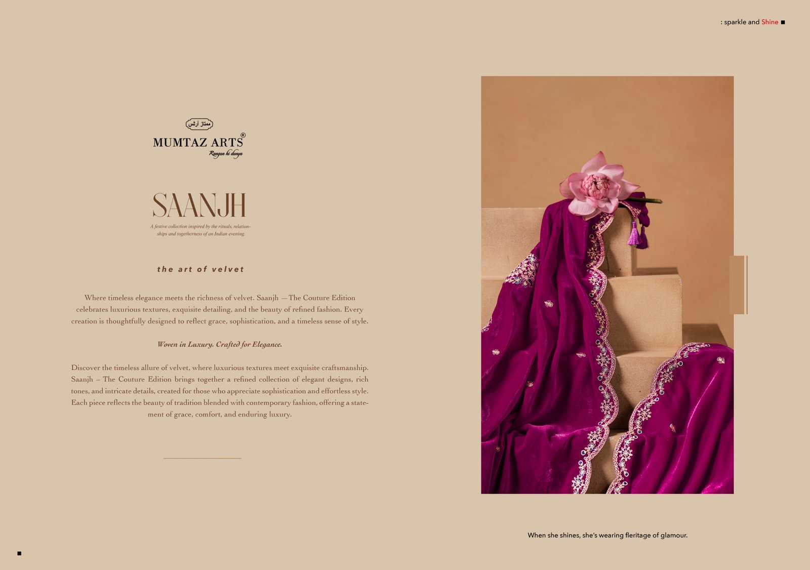 SAANJH VELVET MUMTAZ ARTS (winter Collection) - Image 5