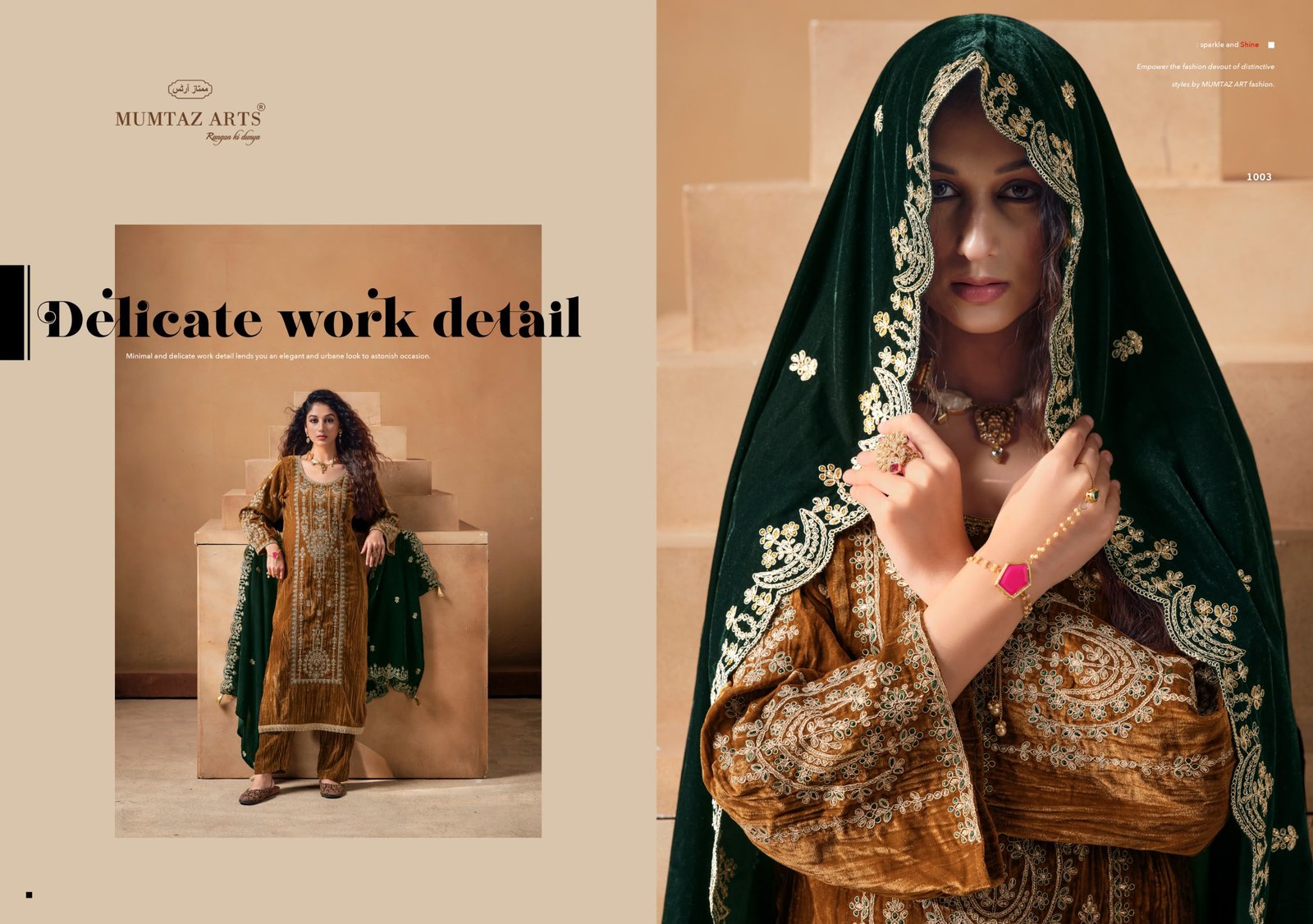 SAANJH VELVET MUMTAZ ARTS (winter Collection) - Image 9