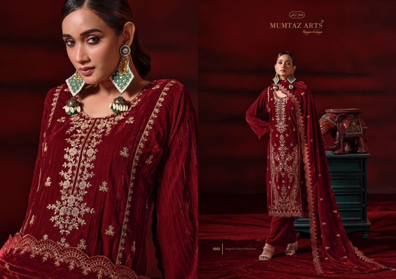 SHAHZAADI VELVET MUMTAZ ARTS (winter Collection) - Image 2