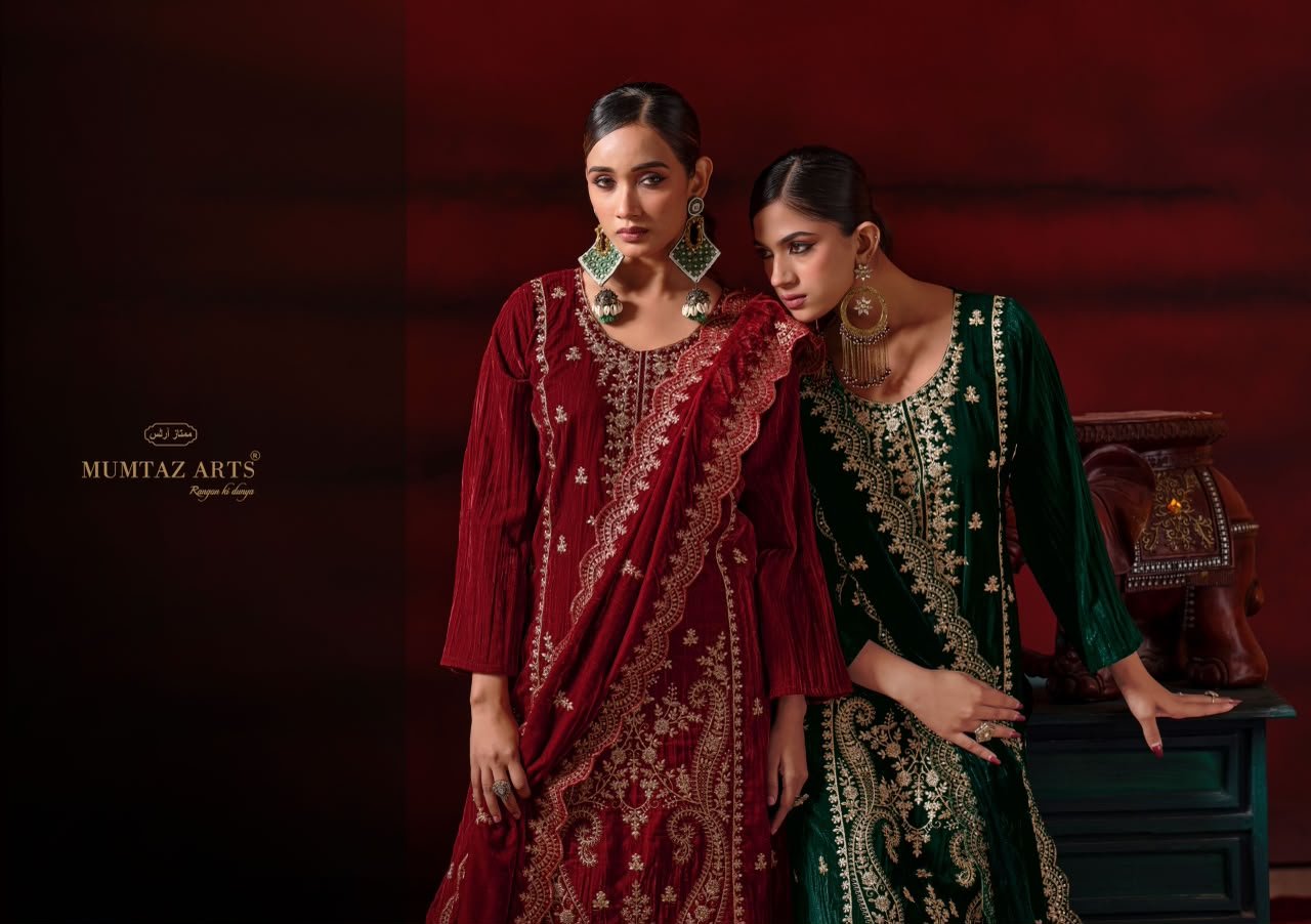 SHAHZAADI VELVET MUMTAZ ARTS (winter Collection) - Image 3