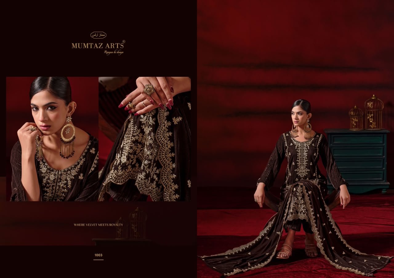 SHAHZAADI VELVET MUMTAZ ARTS (winter Collection) - Image 4