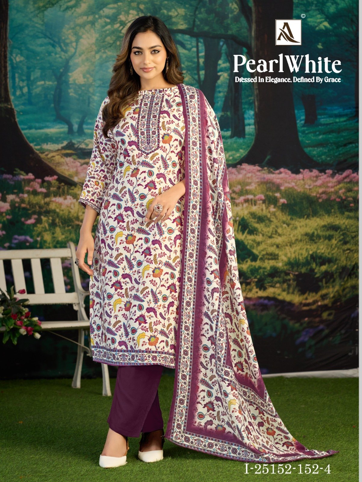 WHITE PEAR ALOK SUITS (winter Collection) - Image 9