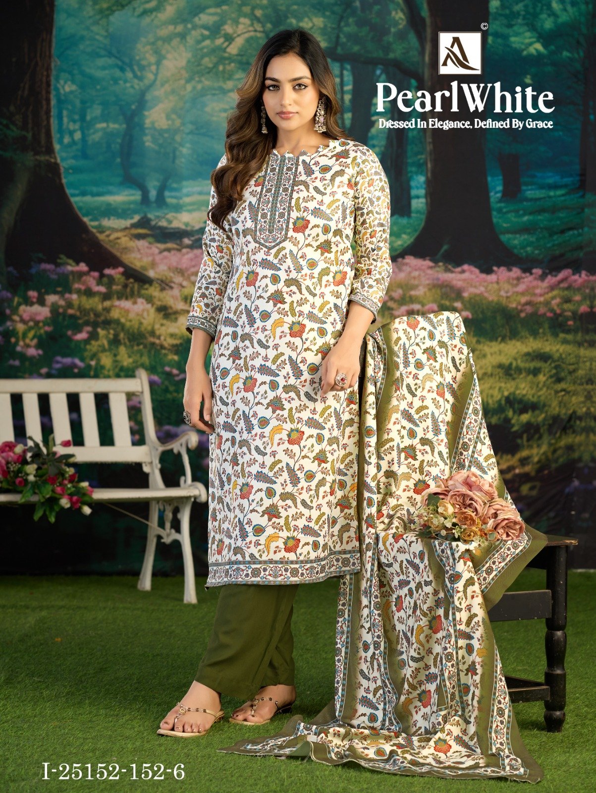 WHITE PEAR ALOK SUITS (winter Collection) - Image 6